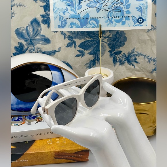 🆕 CHANEL 🧿 NWOT 5482-H Square Acetate Pearl CC Square Sunglasses, White - Picture 16 of 16